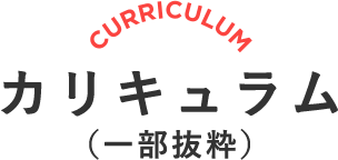 カリキュラム（一部抜粋） CURRICULUM