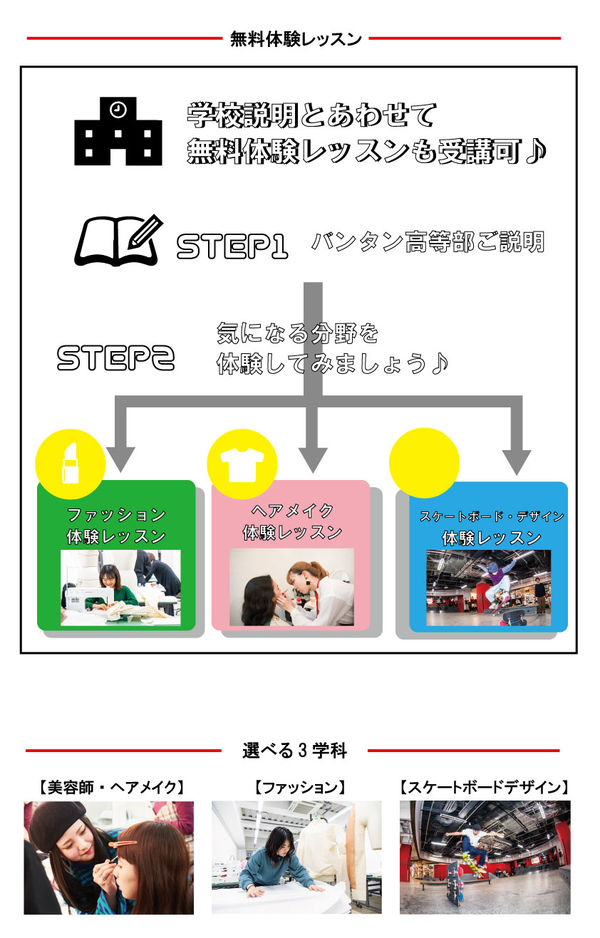 オープンスクール 22年4月生 新中学3年生向け 親子オープンスクール 高卒資格も取れる専門の高校 バンタン高等学院 東京校 大阪校 オープンスクール 22年4月生 新中学3年生向け 親子オープンスクール 高卒資格も取れる専門の高校 バンタン高等学院 東京校 大阪校